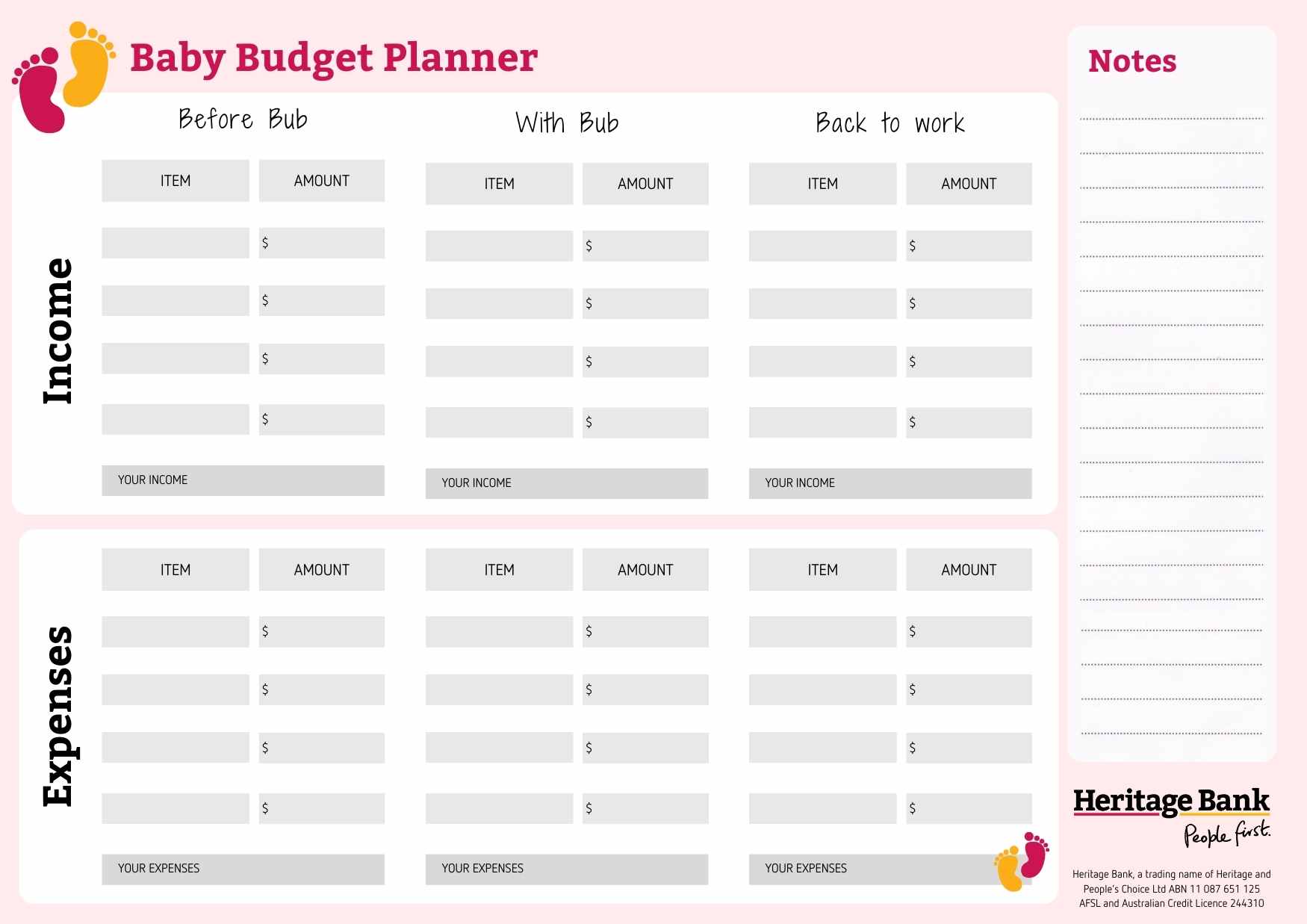 Baby Budget Planner